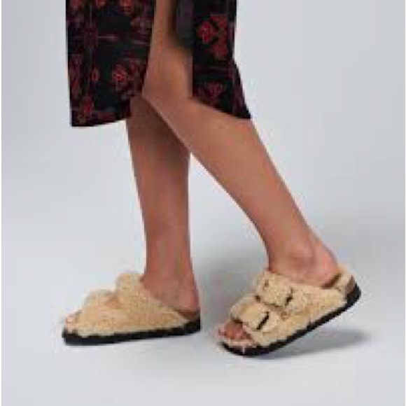 Birkenstock Shoes - BIRKENSTOCK ARIZONA SHEARLING EGGSHELL, size 42